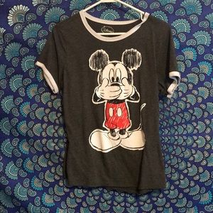 Grey Mickey Mouse shirt
